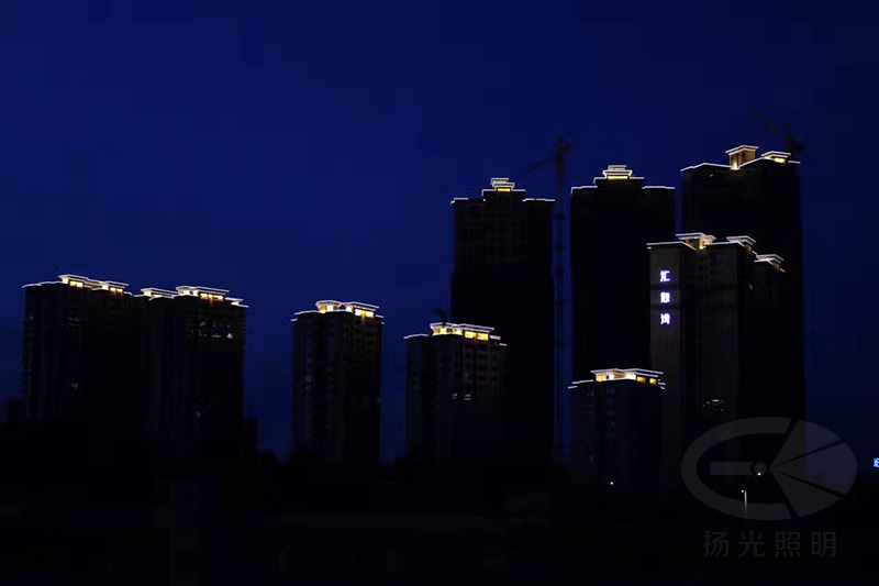 深圳汇龙湾灯光工程实景图